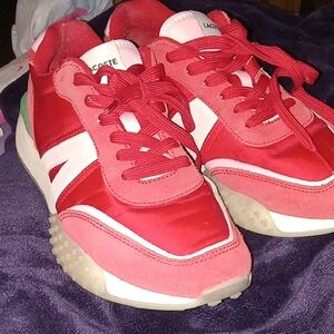 Lacoste Women's Bold Red Sneakers